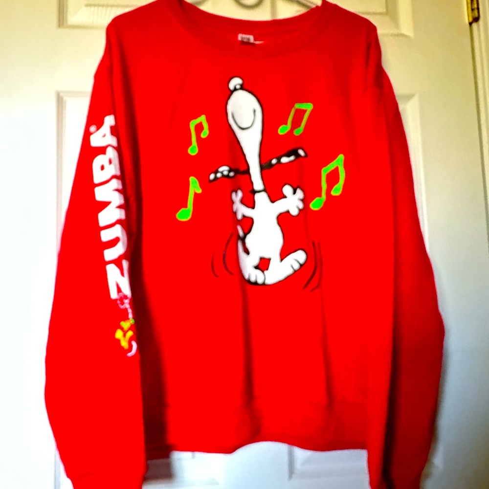 Brand new with tags, size large snoopy by Zumba  colore red